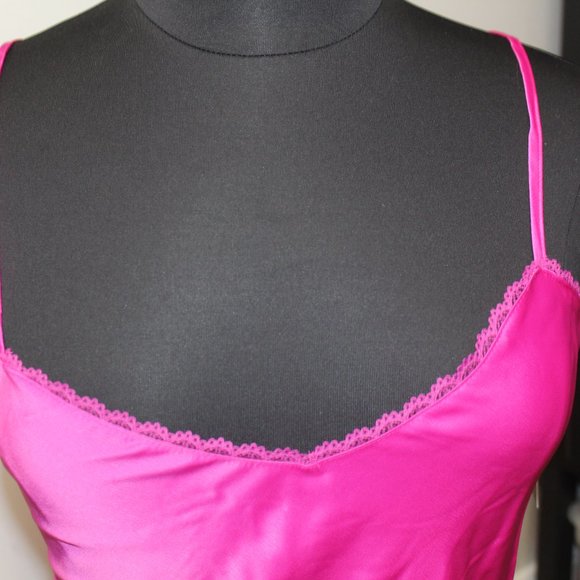 Wild Fable Vibrant Pink Lace Trim Slip Dress Large NWT Barbie 3/$25 - Picture 2 of 7